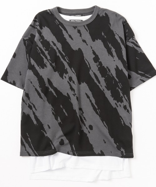 Mac-House(マックハウス)の「アクセサリー付き Tシャツ+タンクトップセットアンサンブル(Tシャツ/カットソー・メンズ・グレー/ホワイト/ベージュ・M/L)」の9枚目の写真