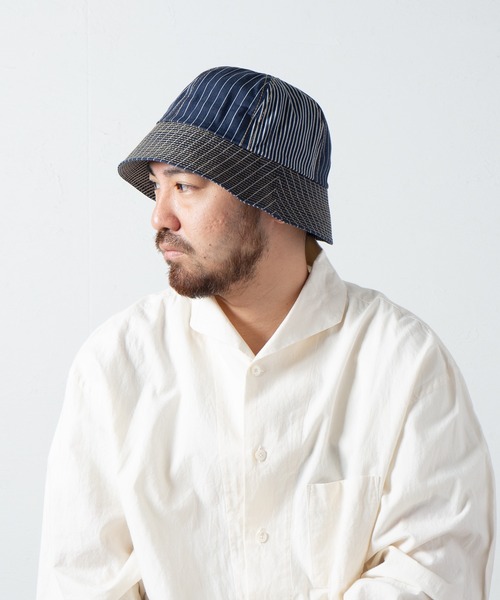 Retter（レッター）の「Hickory Hat / ヒッコリーハット（ハット・メンズ・アイボリー/ネイビー・LARGE）」の5枚目の写真