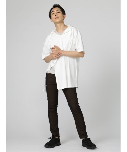 semantic design(セマンティックデザイン)の「セマンティックデザイン/semantic design ストレッチ 裏カラー パンツ(チノパンツ・メンズ・ホワイト/ブラウン・X-LARGE/LARGE/MEDIUM/S)」の4枚目の写真