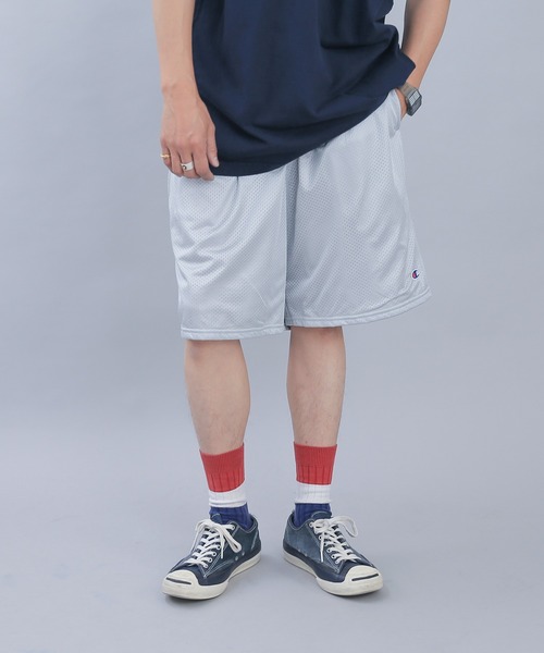セール】CHAMPION ADULT MESH SHORT WITH POCKET A-81622