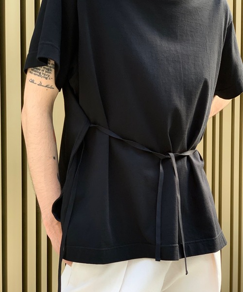 Toironier（トワロニエ）の「Toironier/トワロニエ/Slit Ｔ-shirt/スリットティーシャツ（Tシャツ/カットソー・メンズ・ホワイト/ブラック/グリーン/チャコール・FREE）」の20枚目の写真