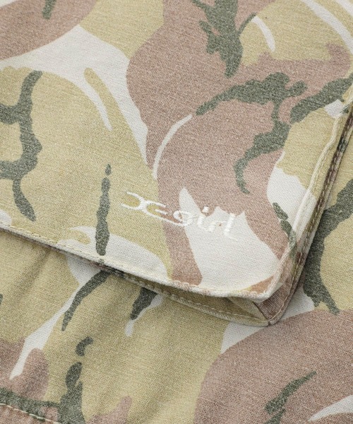 X-girl（エックスガール）の「CAMOUFLAGE JACKET（ミリタリージャケット・レディース・ベージュ/カーキ・S/M）」の6枚目の写真