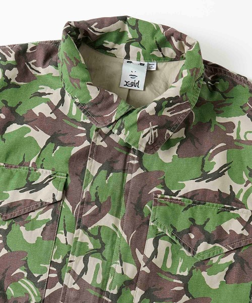 X-girl（エックスガール）の「CAMOUFLAGE JACKET（ミリタリージャケット・レディース・ベージュ/カーキ・S/M）」の17枚目の写真