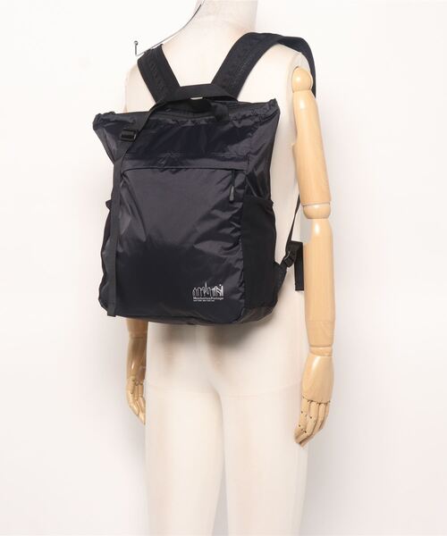 Manhattan Portage（マンハッタンポーテージ）の「Greenway Tote Backpack Ripstop Nylon（トートバッグ・メンズ・ブラック・MEDIUM）」の8枚目の写真