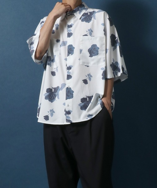 シャツ+ブラウス(長袖+七分) MACHATT over dolman shirt dolman sleeve open color shirt/ドルマンスリーブオープン