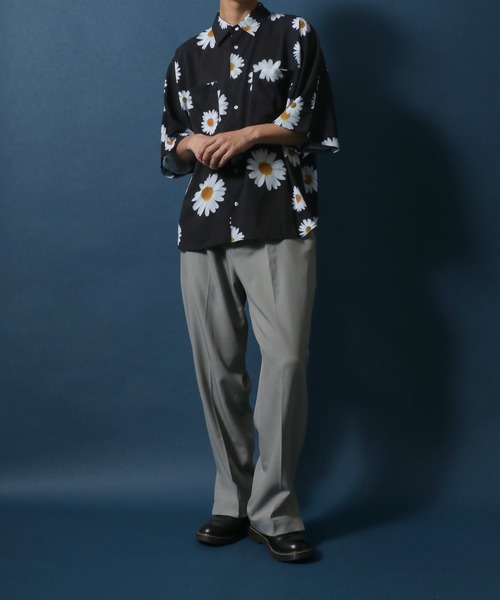 ANPAS（アンパス）の「Flower Pattern Print Oversize Dolman