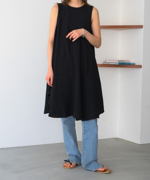 CANALJEAN arc アーク　Wガーゼノースリチュニック　ワンピース CANAL JEAN（キャナルジーン）の「arc Wガーゼノースリ