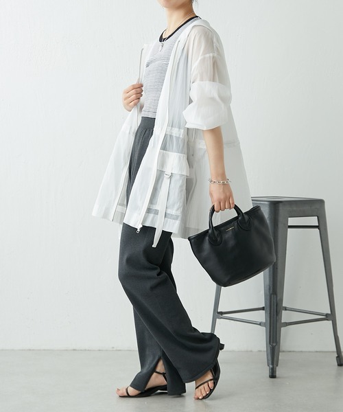 PAPILLONNER（パピヨネ）の「軽量/レザートート/SEAU/Sサイズ/PAPILLONNER/パピヨネ（トートバッグ・レディース・シルバー/グリーン/モカ/ブラック/ピンク・FREE）」の10枚目の写真