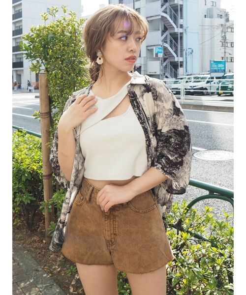 EVRIS（エヴリス）の「ノースリーブトップス（タンクトップ・レディース・ホワイト・FREE）」の8枚目の写真