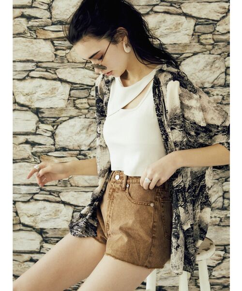 EVRIS（エヴリス）の「ノースリーブトップス（タンクトップ・レディース・ホワイト・FREE）」の5枚目の写真