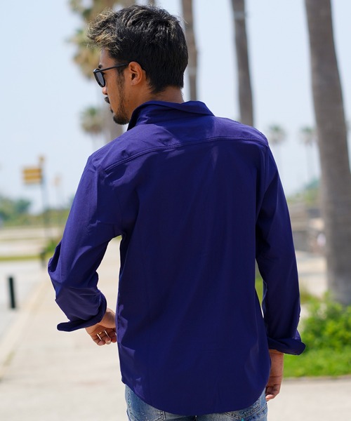 ストレッチブロードロングシャツ（シャツ/ブラウス）｜adamsJUGGLER（アダムスジャグラー）