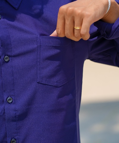 ストレッチブロードロングシャツ（シャツ/ブラウス）｜adamsJUGGLER（アダムスジャグラー）