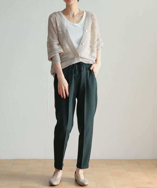 URBAN RESEARCH DOORS（アーバンリサーチドアーズ）の「透かし柄カーディガン（カーディガン/ボレロ・レディース・ブラック/ベージュ・MEDIUM）」の13枚目の写真