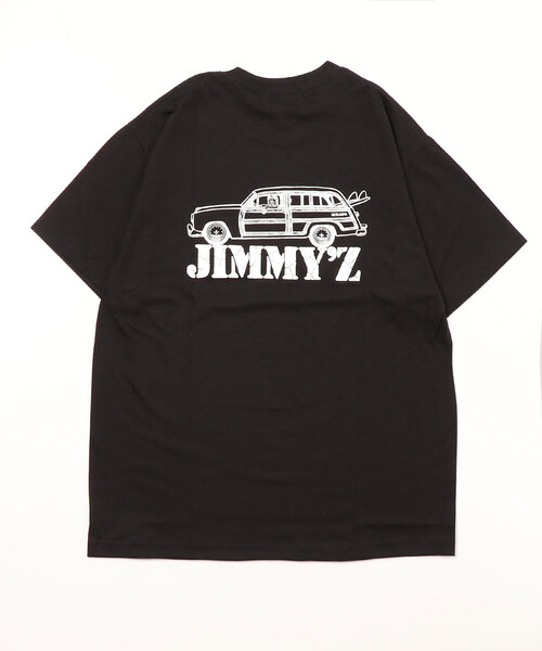 JIMMY'Z（ジミーズ）の「【ムラサキスポーツ別注】JIMMY’Z×ESOW×ムラサキスポーツコラボモデル オーバーサイズ バックプリントTシャツ/モノトーン グラフィックTee  JM-MU2203（Tシャツ/カットソー・メンズ・ブラック/ホワイト・XL/M/L）」の4枚目の写真