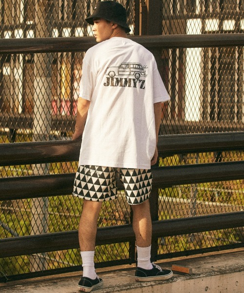 JIMMY'Z（ジミーズ）の「【ムラサキスポーツ別注】JIMMY’Z×ESOW×ムラサキスポーツコラボモデル オーバーサイズ バックプリントTシャツ/モノトーン グラフィックTee  JM-MU2203（Tシャツ/カットソー・メンズ・ブラック/ホワイト・XL/M/L）」の12枚目の写真