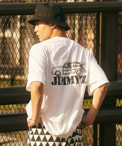 JIMMY'Z（ジミーズ）の「【ムラサキスポーツ別注】JIMMY’Z×ESOW×ムラサキスポーツコラボモデル オーバーサイズ バックプリントTシャツ/モノトーン グラフィックTee  JM-MU2203（Tシャツ/カットソー・メンズ・ブラック/ホワイト・XL/M/L）」の15枚目の写真