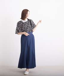 PAPAVER（パパヴェル）の「【papaver】サッカーギンガム、ストライプ、花柄BL（シャツ/ブラウス）」