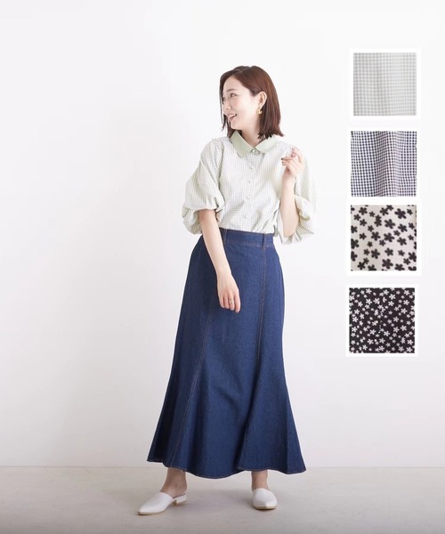 PAPAVER(パパヴェル)の「【papaver】サッカーギンガム、ストライプ、花柄BL(シャツ/ブラウス・レディース・その他2/その他4/その他3/その他1・MEDIUM)」の11枚目の写真