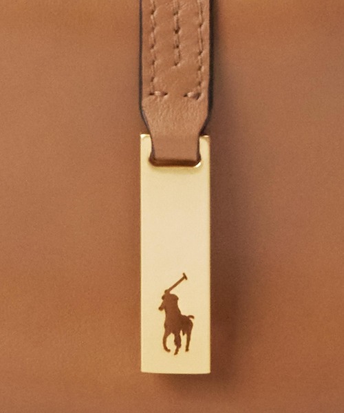 POLO RALPH LAUREN(ポロ ラルフ ローレン)の「Polo ID カーフスキン ミニ ショルダー バッグ(ショルダーバッグ・レディース・ブラウン系6・ONE)」の9枚目の写真