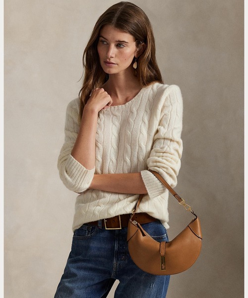 POLO RALPH LAUREN(ポロ ラルフ ローレン)の「Polo ID カーフスキン ミニ ショルダー バッグ(ショルダーバッグ・レディース・ブラウン系6・ONE)」の10枚目の写真