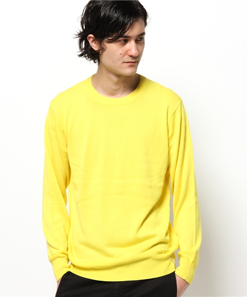 CIAOPANIC TYPY（チャオパニックティピー）の「クールファイバークルーニット（ニット/セーター・メンズ・ホワイト/イエロー/ブルー/ピンク/ネイビー・MEDIUM/LARGE）」の7枚目の写真