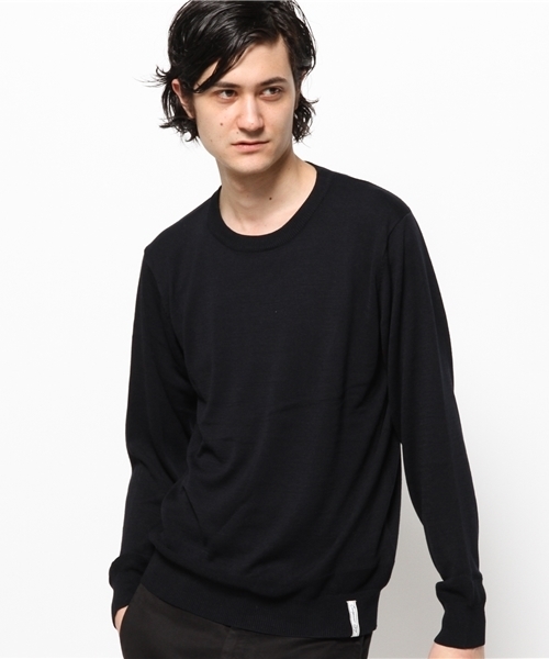 CIAOPANIC TYPY（チャオパニックティピー）の「クールファイバークルーニット（ニット/セーター・メンズ・ホワイト/イエロー/ブルー/ピンク/ネイビー・MEDIUM/LARGE）」の3枚目の写真