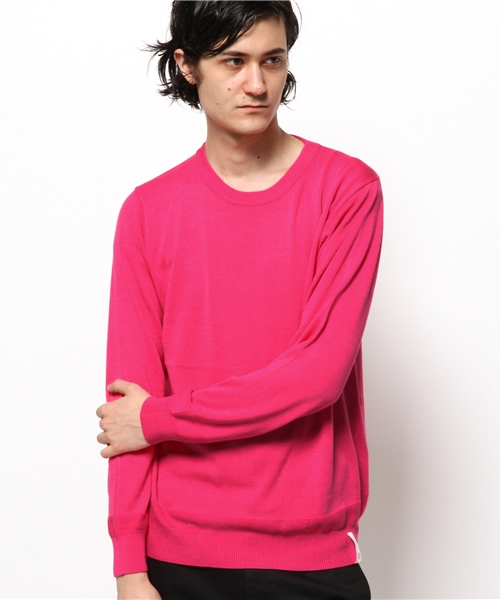 CIAOPANIC TYPY（チャオパニックティピー）の「クールファイバークルーニット（ニット/セーター・メンズ・ホワイト/イエロー/ブルー/ピンク/ネイビー・MEDIUM/LARGE）」の5枚目の写真