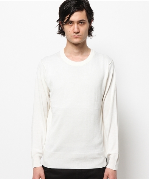 CIAOPANIC TYPY（チャオパニックティピー）の「クールファイバークルーニット（ニット/セーター・メンズ・ホワイト/イエロー/ブルー/ピンク/ネイビー・MEDIUM/LARGE）」の8枚目の写真