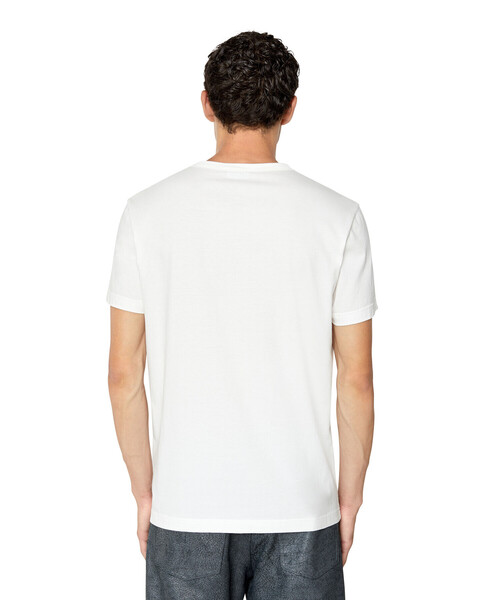 DIESEL（ディーゼル）の「メンズ Tシャツ マイクロプリント（Tシャツ/カットソー・メンズ・ホワイト/ブラック・XX-LARGE/SMALL/MEDIUM/X-LARGE/LARGE）」の11枚目の写真