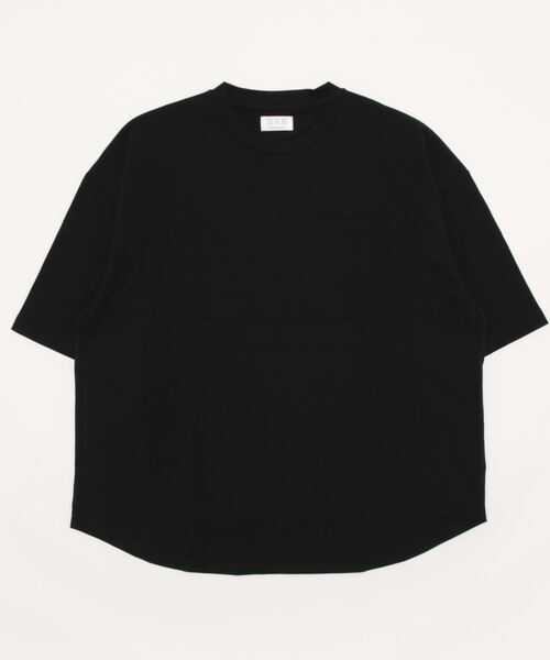 A4A(エーフォーエー)の「A4A/エーフォーエー/強撚糸ラウンドポケット半袖Tシャツ(Tシャツ/カットソー・メンズ・カーキ/ホワイト/ブラック/ベージュ・M/L)」の3枚目の写真