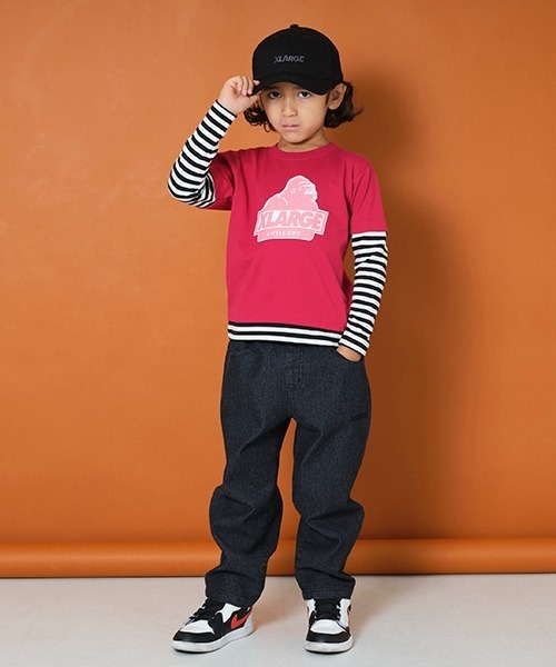 XLARGE KIDS（エクストララージキッズ）の「ロゴキャップ（キャップ・キッズ・ブラック/アイボリー/ネイビー・M(52-56cm)/S(48-52cm)）」の22枚目の写真