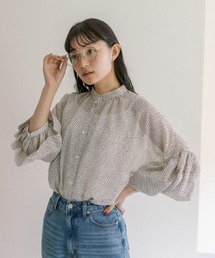 PUAL CE CIN | 【Du noir】ドット柄ブラウス(シャツ/ブラウス)