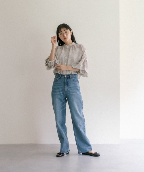 PUAL CE CIN（ピュアルセシン）の「【Du noir】ドット柄ブラウス（シャツ/ブラウス・レディース・ブラック/アイボリー・FREE）」の10枚目の写真