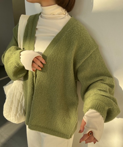 nemne store（ネンネストア）の「モヘアライク起毛カーディガン