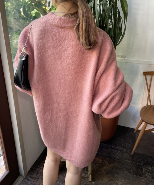 nemne store(ネンネストア)の「モヘアライク起毛カーディガン(カーディガン/ボレロ・レディース・ブラウン/ピンク/ブルー/アイボリー/ライトブルー/グリーン/ライトピンク・フリー)」の20枚目の写真