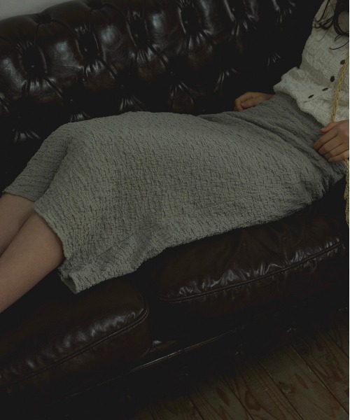 t a r o s u（タロス）の「syuwasyuwa skirt/しゅわしゅわスカート（スカート・レディース・ブルー/ホワイト/ブラウン・FREE）」の8枚目の写真