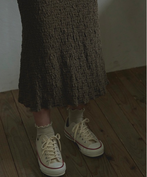 t a r o s u（タロス）の「syuwasyuwa skirt/しゅわしゅわスカート（スカート・レディース・ブルー/ホワイト/ブラウン・FREE）」の11枚目の写真