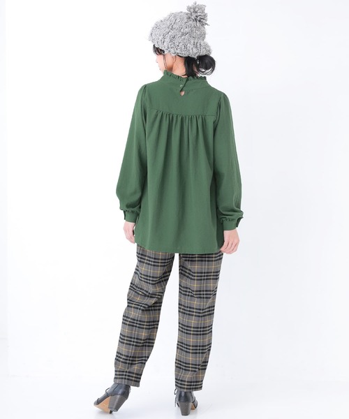 osharewalker（オシャレウォーカー）の「【廃盤】『チェック柄テーパードパンツ』（その他パンツ・レディース・ブラック/ベージュ/グレー・1/2）」の8枚目の写真