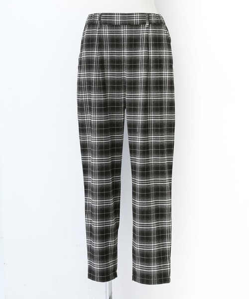 osharewalker（オシャレウォーカー）の「【廃盤】『チェック柄テーパードパンツ』（その他パンツ・レディース・ブラック/ベージュ/グレー・1/2）」の21枚目の写真