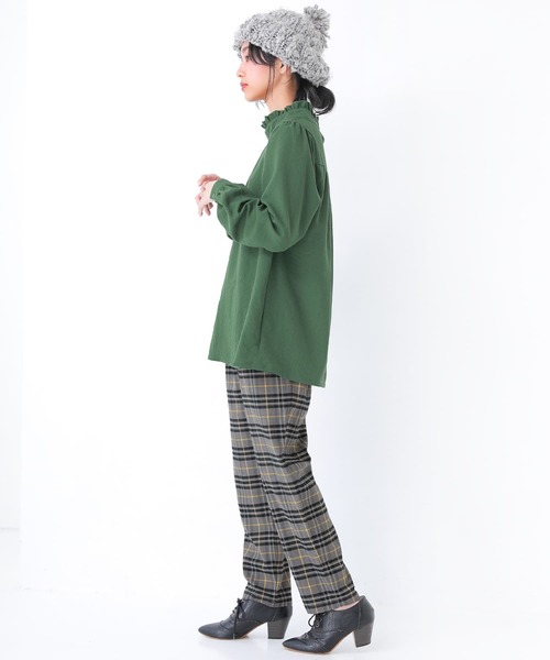 osharewalker（オシャレウォーカー）の「【廃盤】『チェック柄テーパードパンツ』（その他パンツ・レディース・ブラック/ベージュ/グレー・1/2）」の7枚目の写真