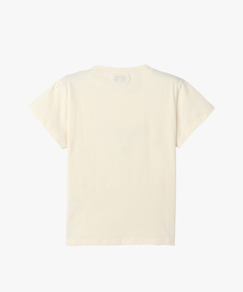 agnes b.(アニエスベー)の「ロゴ プリント コットン 半袖 Tシャツ "Brando"(Tシャツ/カットソー・レディース・ホワイト系その他・1/2/3)」の3枚目の写真