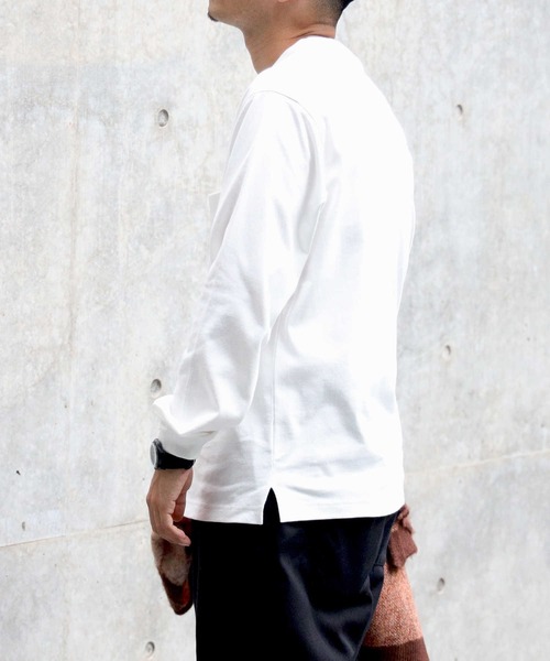 BACK NUMBER（バックナンバー）の「【BACK NUMBER】ヘビーウェイトロンＴ（Tシャツ/カットソー・メンズ・グレー/ブラック/ホワイト/オリーブ/ダークベージュ/ターコイズブルー・M/S/L/XL/MEDIUM/X-LARGE/LARGE/SMALL）」の14枚目の写真