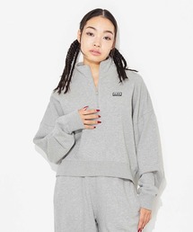 X-girl | BOX LOGO HALF ZIP SWEAT TOP(スウェット)