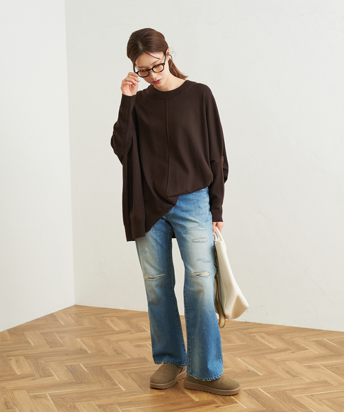 FRAMeWORK（フレームワーク）の「ポンチョプルオーバー（ニット