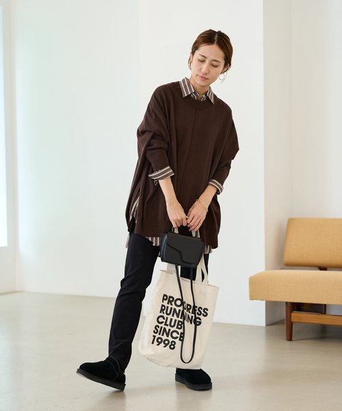 FRAMeWORK（フレームワーク）の「ポンチョプルオーバー（ニット