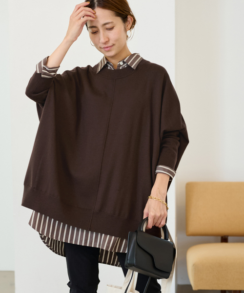 FRAMeWORK（フレームワーク）の「ポンチョプルオーバー（ニット