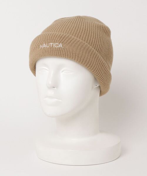 NAUTICA（ノーティカ）の「NAUTICA/ノーティカ/3WAY KNIT CAP（ニットキャップ/ビーニー・メンズ・ブラック/ベージュ/パープル/ブラウン・F）」の4枚目の写真