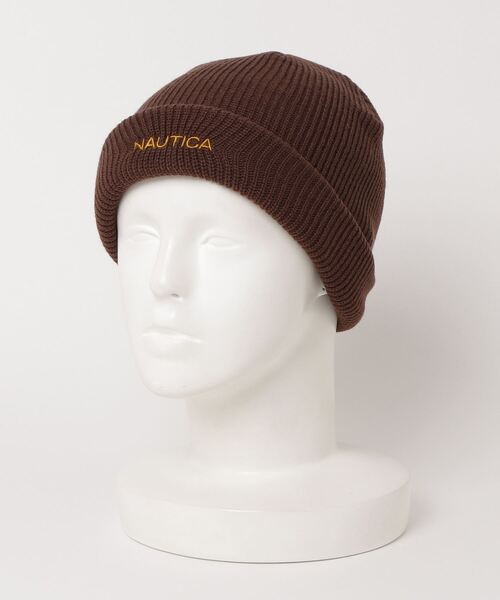 NAUTICA（ノーティカ）の「NAUTICA/ノーティカ/3WAY KNIT CAP（ニットキャップ/ビーニー・メンズ・ブラック/ベージュ/パープル/ブラウン・F）」の3枚目の写真