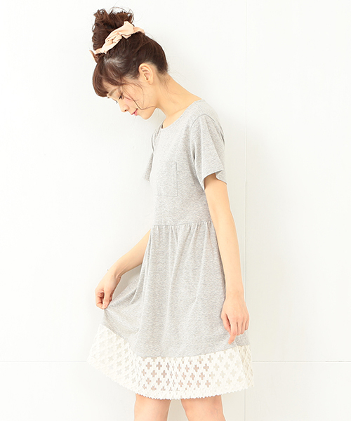 CAROLINA GLASER（カロリナ グレイサー）の「CAROLINA GLASER / カット ポケットワンピース（ワンピース・レディース・グレー・ONE SIZE）」の2枚目の写真
