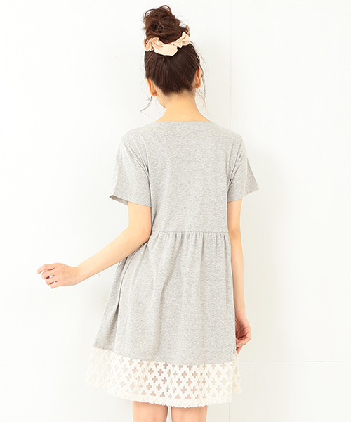 CAROLINA GLASER（カロリナ グレイサー）の「CAROLINA GLASER / カット ポケットワンピース（ワンピース・レディース・グレー・ONE SIZE）」の4枚目の写真